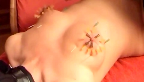 Needles In Her Tits