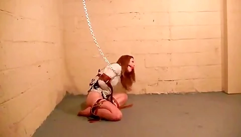 Straitjacket Girl Locked In Basement
