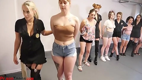 5 Girls Cuffed