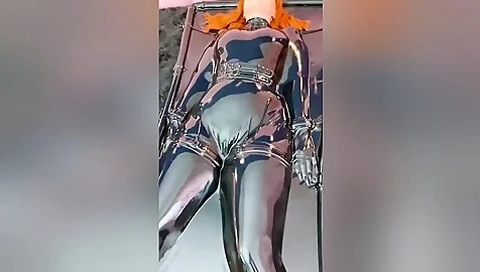 Redhead Shined Up In Her Vacbed