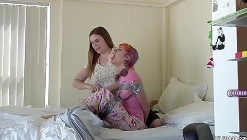 School Skipping Brat Girl Bound And Gagged By Stepmom