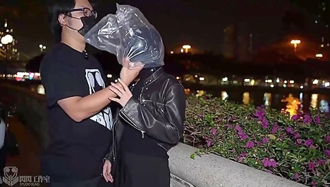 Latex Hood In Public